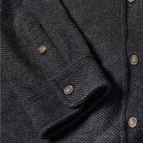 Faherty Legend Sweater Dress Heathered Black Twill size Small Soft Staple Casual - Picture 4 of 13